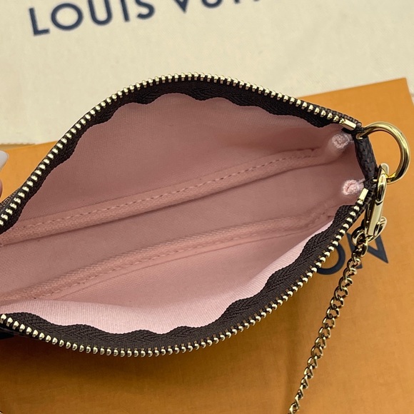 Louis Vuitton Christmas 2020 Pochette Mini Accessories Damier Ebene Vivienne - Picture 14 of 16